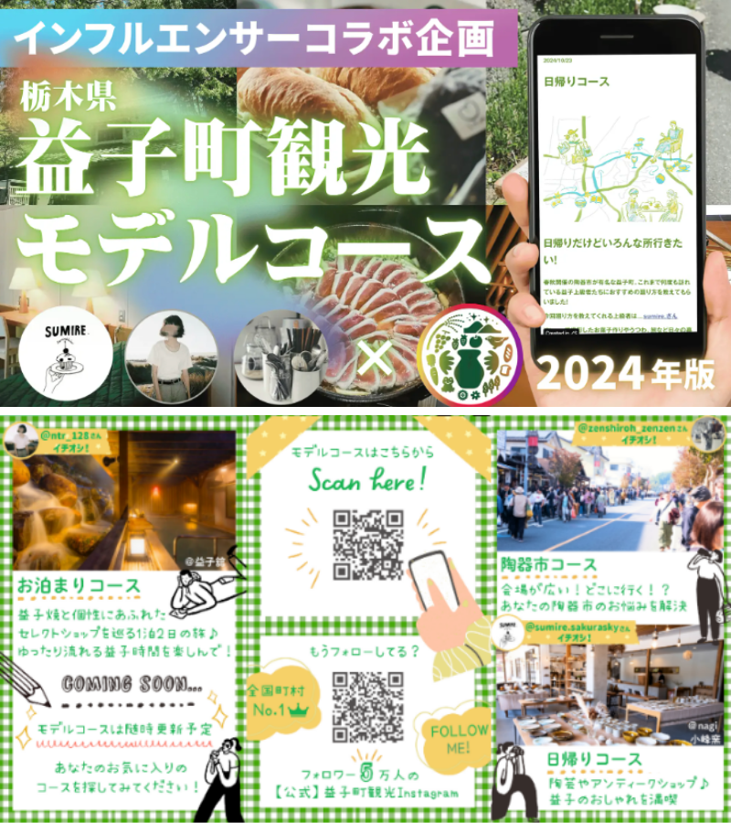 益子町観光モデルコース 2024年版